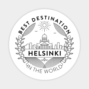 Helsinki Minimal Badge Design Magnet